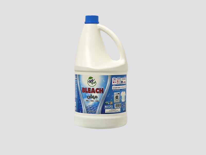 Wefresh household bleach in bulk wholesale packaging for cleaning and disinfection in UAE.